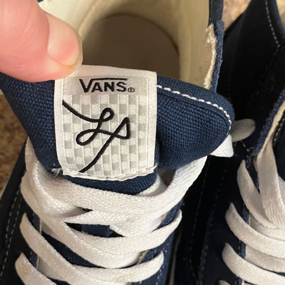 Vans Men's Navy High-Top Sneakers - Picture 2 of 9